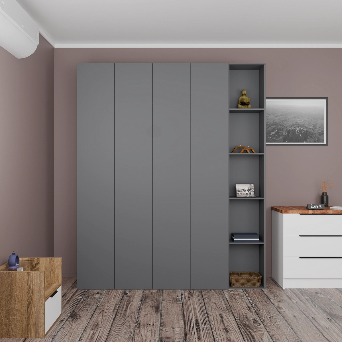 Шкаф Прайм Графит